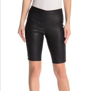 Blank NYC Faux Leather Biker Shorts 25